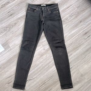 Principle Denim—brown black wash skinny jeans 26/27